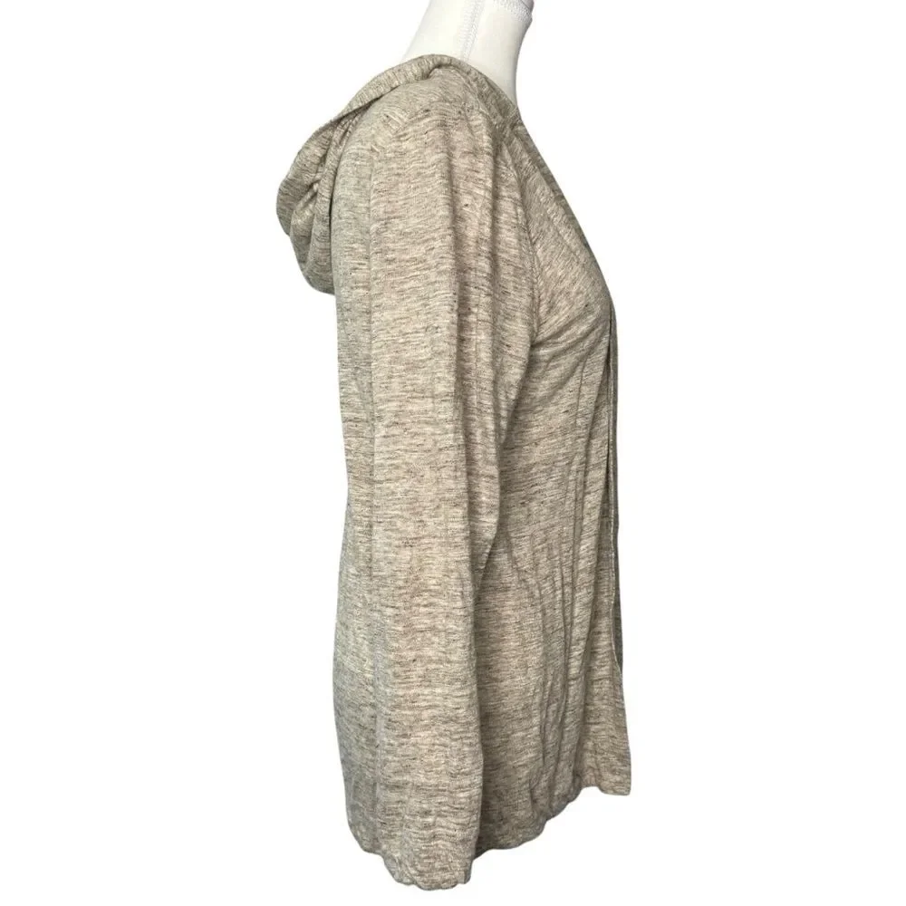 ▪️|EUC| CYNTHIA ROWLEY 100% Linen Hooded Cardigan